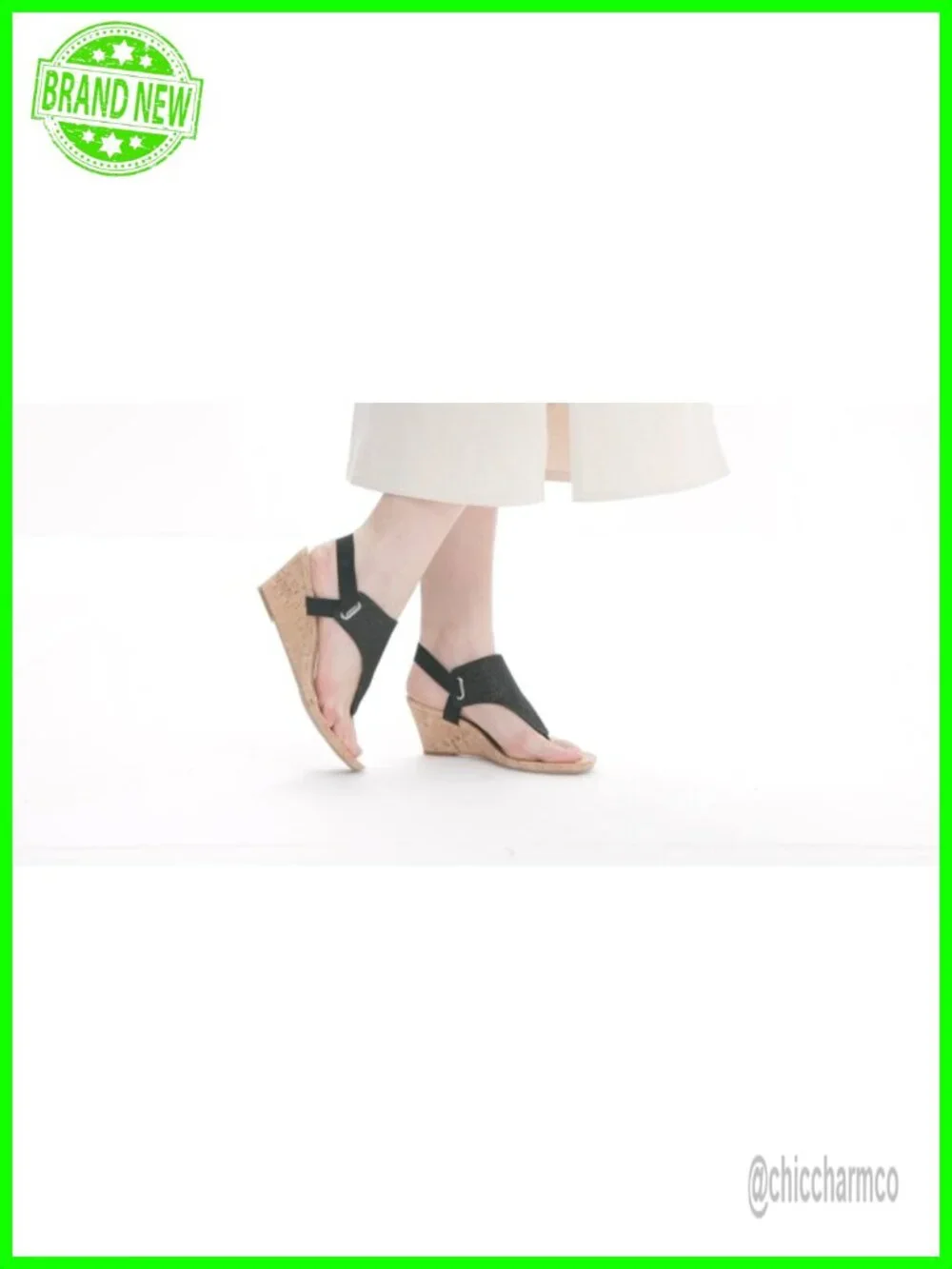 Woven Textile Wedge Sandals with Adjustable Strap
